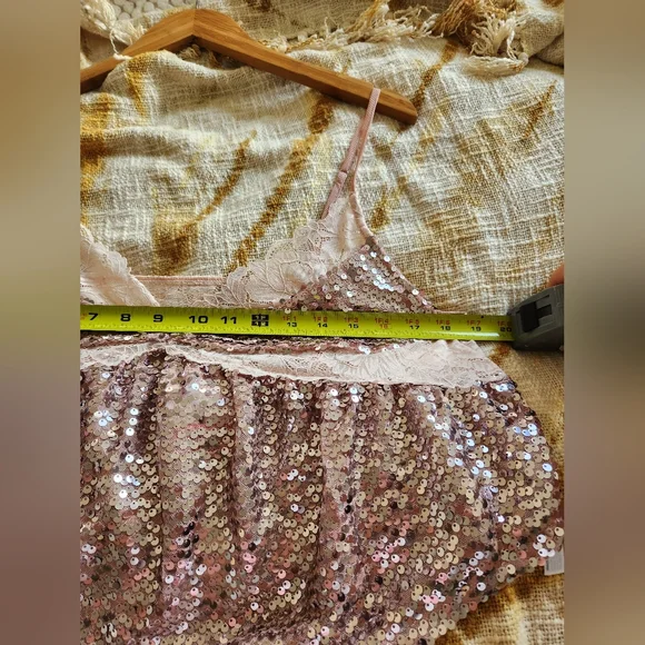 NWT Free People Right Rhythm Sequin Cami - Picture 7 of 9